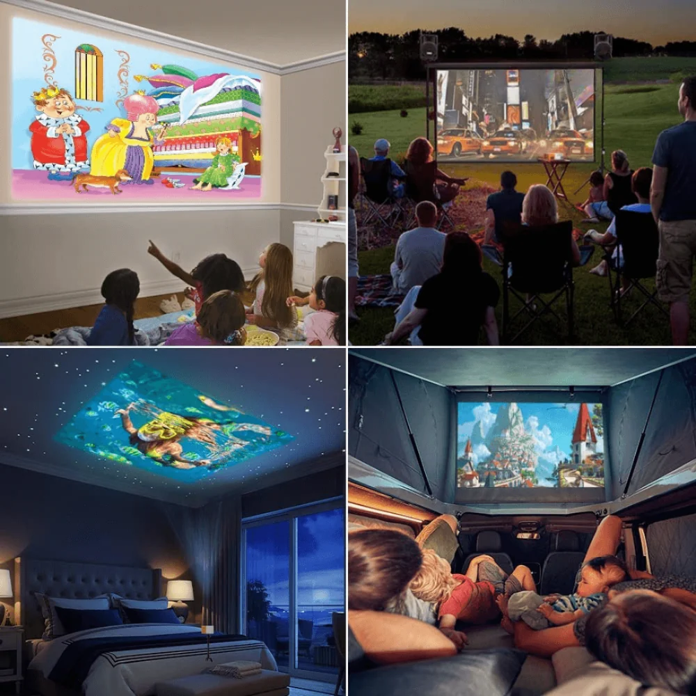 Portable Mini Outdoor Projector Compact Home Entertainment - Image 3